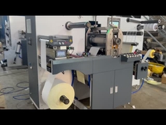 Máquina de corte y hendido rotativa completa con etiqueta intermitente