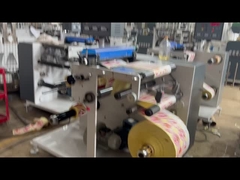 Máquina rebobinadora cortadora y cortadora de papel tipo torreta automática para rebobinado de etiquetas en blanco