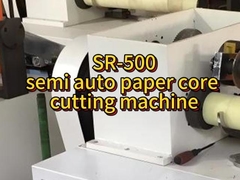 Máquina de corte de tubos de papel Kraft de núcleo de PVC de cartón de núcleo semiauto