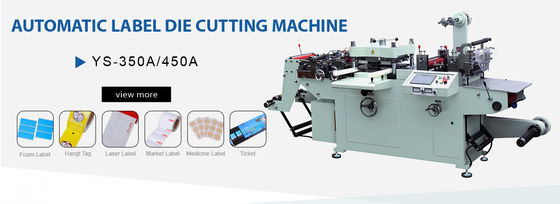 Nhãn tự động Giường phẳng Máy đột dập Máy cắt băng dính
