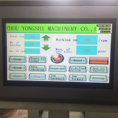 Label Sticker Die Cutting Machine Automatic Roll Die Cutter 300 Press/Min