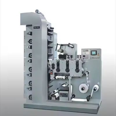 Automatische Etiketten-Flexodruckmaschine mit Laminationsstation