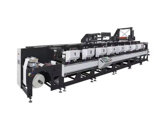 High Speed Automatic 8 Color Flexo Roll To Roll Sticker Lable Printing Machine With Video Camera