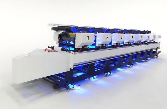 High Speed Automatic 8 Color Flexo Roll To Roll Sticker Lable Printing Machine With Video Camera