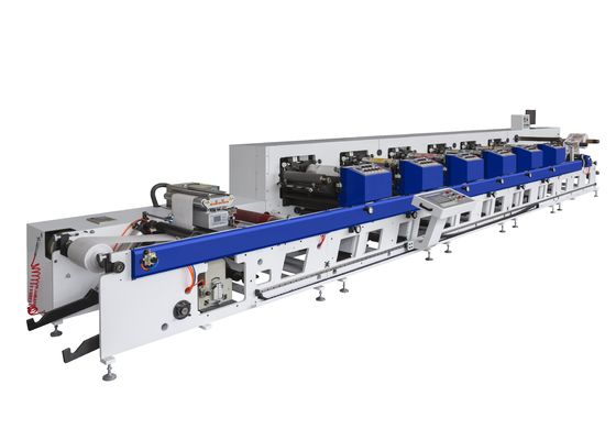 Roll To Roll Flexo Label  Printing Machine 2-12 Color Flexo Printing Machine 150m/Min