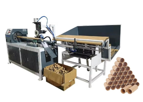 PLC Touch Screen Paper Pipe Core Cutting Machine with Auto Loading