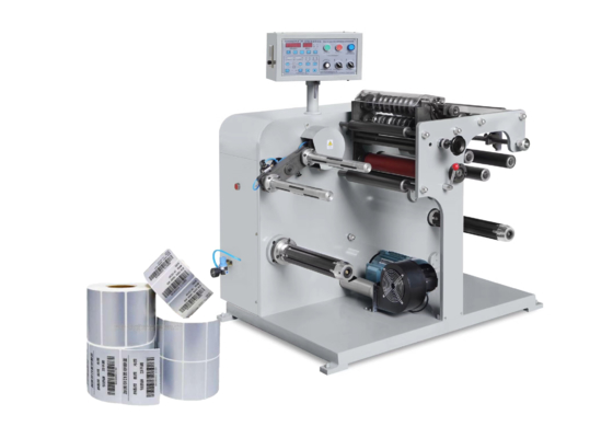 Automatic 450mm Label Slitting Machine with Turret Rewinder 220V