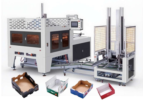 SR-1210X Automatic Corrugated Vegetables Carton Box Making Machine Fruit Box Folding Machine With Automatic Stacker