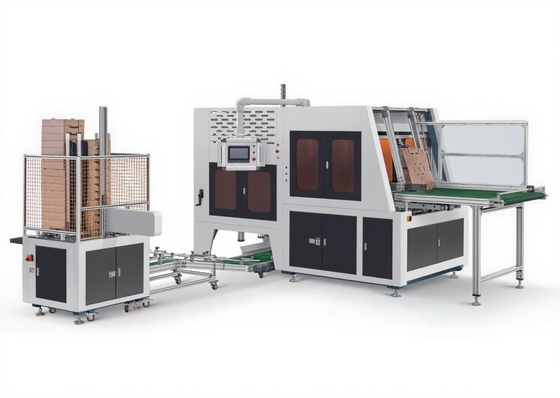 Automatic Corrugated Vegetables Carton Box Making Fruit Box Folding Machine