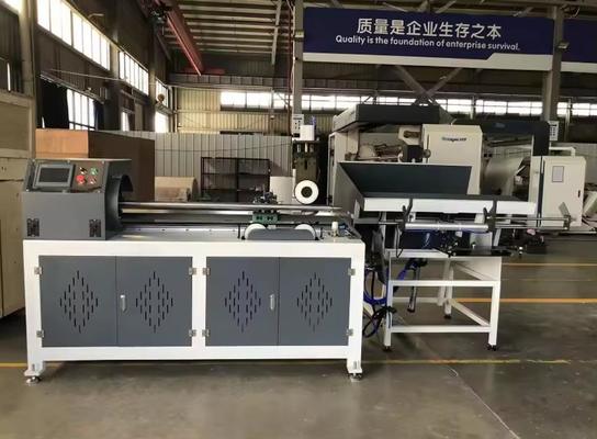 High Speed Industrial Automatic Paper Core Cutter Machine 1100-1300mm Tube Length