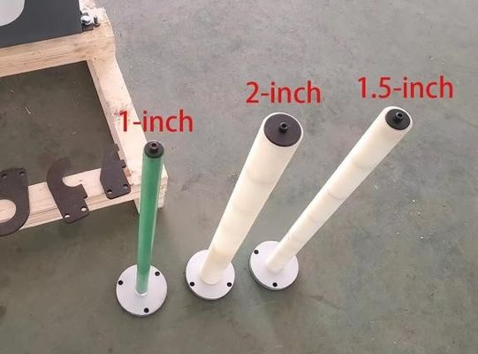 SR-500 Custom Shaft Inner Diameter Semi-Auto Paper Core Cutting Machine 6 Rotary Blades Pump Motor for Multi-Size Paper Tubes