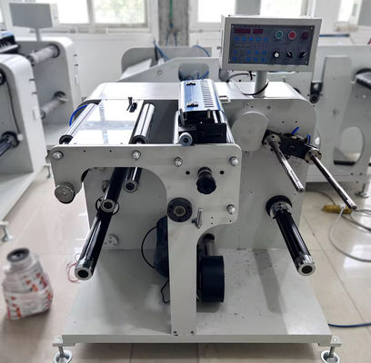 SR-350 Automatic Turret Type Rewinder Paper Slitter Cut Rewinder Machine For Blank Lables