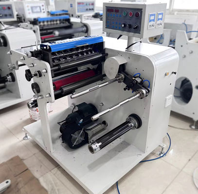 SR-350 Automatic Turret Type Rewinder Paper Slitter Cut Rewinder Machine For Blank Lables