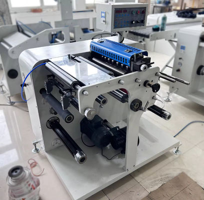 SR-350 Automatic Turret Type Rewinder Paper Slitter Cut Rewinder Machine For Blank Lables