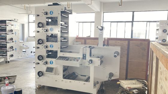 SR-320-4 Automatic Roll-On Roll-Off 4-Color Flexo Lamination Die Cutting Slitting Machine Gear Core Component for Paper Stack