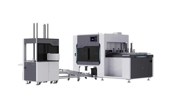 380v50Hz 自動カートン折りたたみ機 自動給餌と速度 1500から3500pcs / 時 パッケージライン