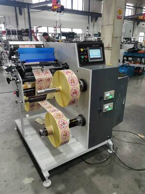 Label Slitting Machine Featuring Servo Motor and PLC Control System for Precise Tension Control and Accurate Meter Counting